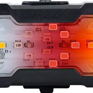 Lumina spate cu semnalizare Fivestars Signal STL-100, telecomanda wireless, avertizare acustica, acumulator 1200 mAh
