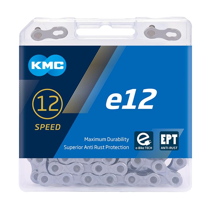 Lant KMC e12 Silver/Black 12 Viteze 128 Zale - imagine 2