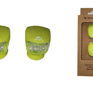 Set lumini fata/spate Sprint din silicon verde