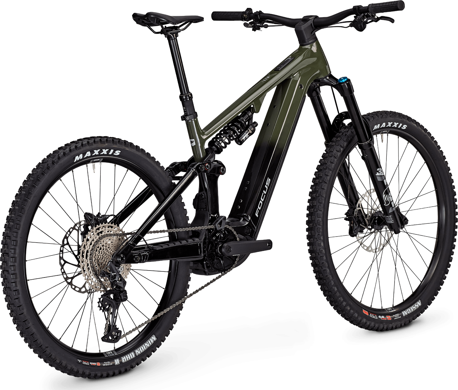 Bicicleta Electrica Focus Sam 2 6.8 29 600Wh Urban Green / Magic Black - L(44cm) - imagine 2