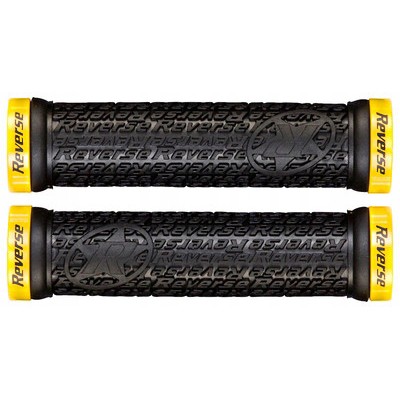 Mansoane Reverse Stamp Lock-On 135/30mm Negru/Galben