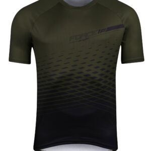 Tricou maneca scurta Force MTB Angle, army, 3XL