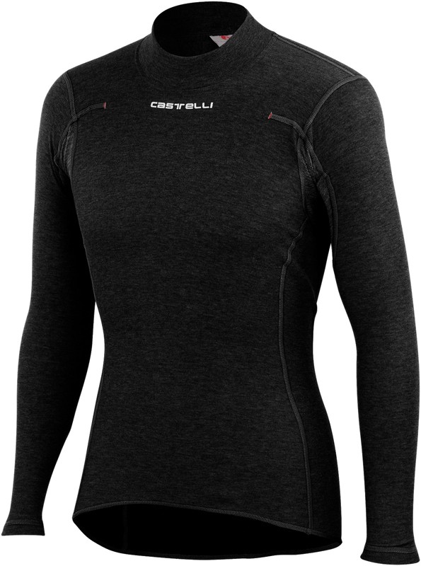 Bluza de corp cu maneca lunga Castelli Flanders Warm LS, Negru, XL