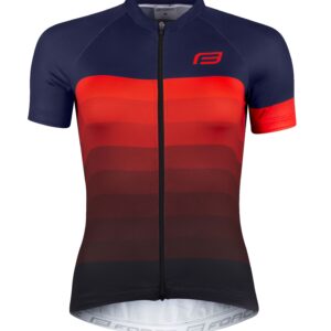 Tricou Force F Ascent Lady albastru/rosu L