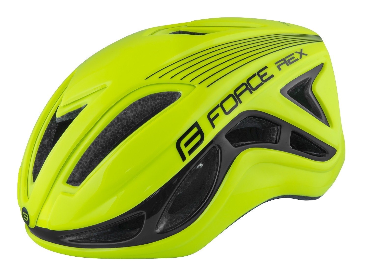 Casca Force Rex fluo/negru S-M (56-58 cm)