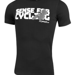 Tricou Force Sense negru print alb XL