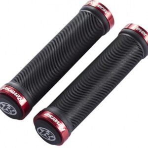 Mansoane Reverse Spin Lock-On 130/30 mm negru/rosu