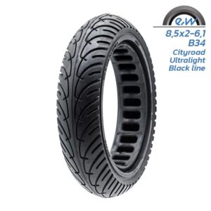 Anvelopa plina trotineta Ultra-Light pentru Xiaomi 8.5×2 6.1/B34 - Black Line