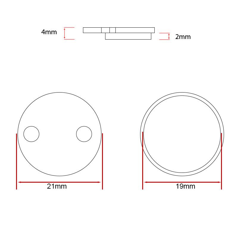Placute frana trotineta Xiaomi Pro sintered 20mm - imagine 3