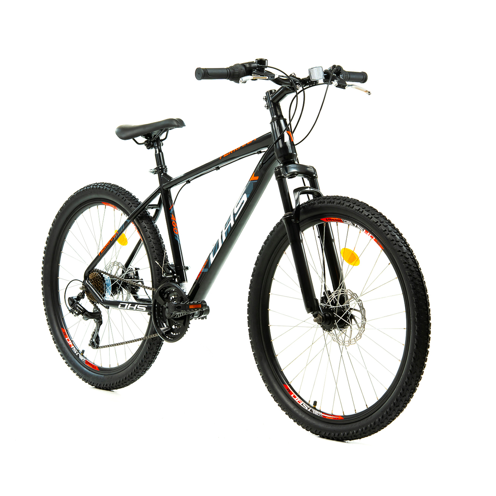 Bicicleta Mtb Dhs 2605 - 26 inch, M, Negru/Rosu - imagine 3