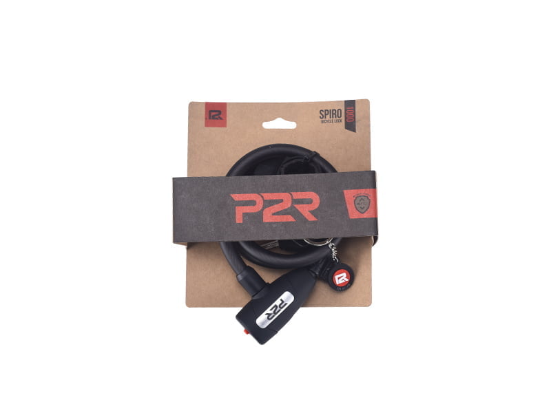 Antifurt Bicicleta P2R SPIRO - 15x1200mm, Negru - imagine 2