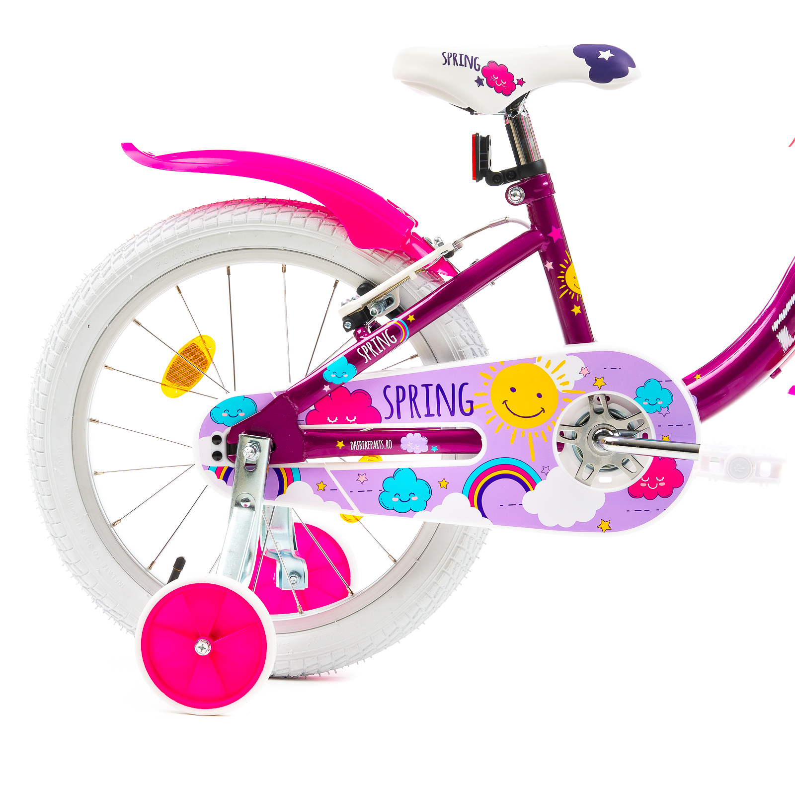 Bicicleta Copii DHS Spring - 18 Inch, Mov - imagine 5