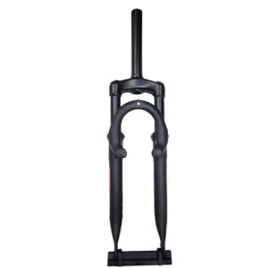 Furca MD-711X 24", gat 1-1/8, lungime gat 170mm, Negru mat-sticker rosu