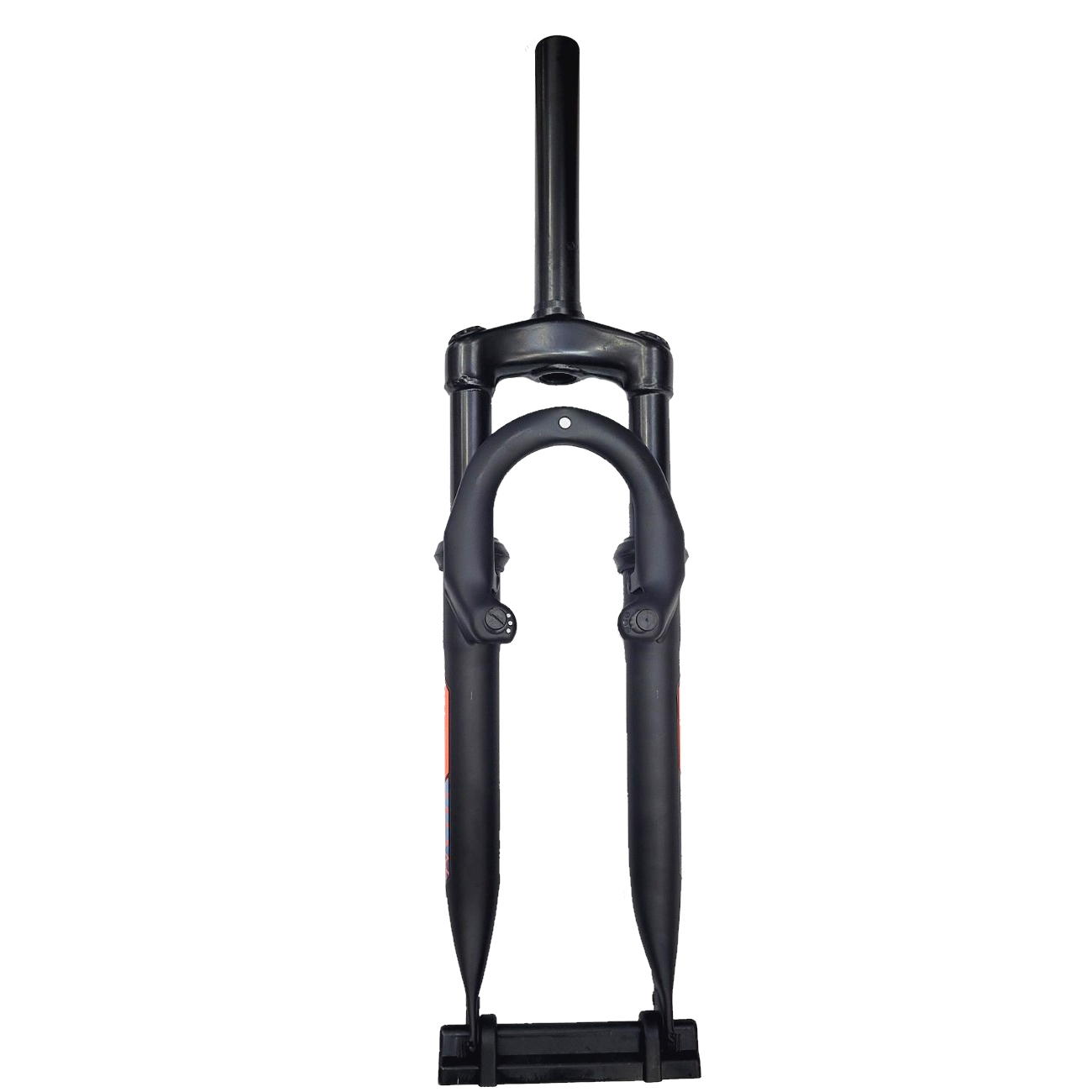 Furca MD-711X 24", gat 1-1/8, lungime gat 170mm, Negru mat-sticker rosu