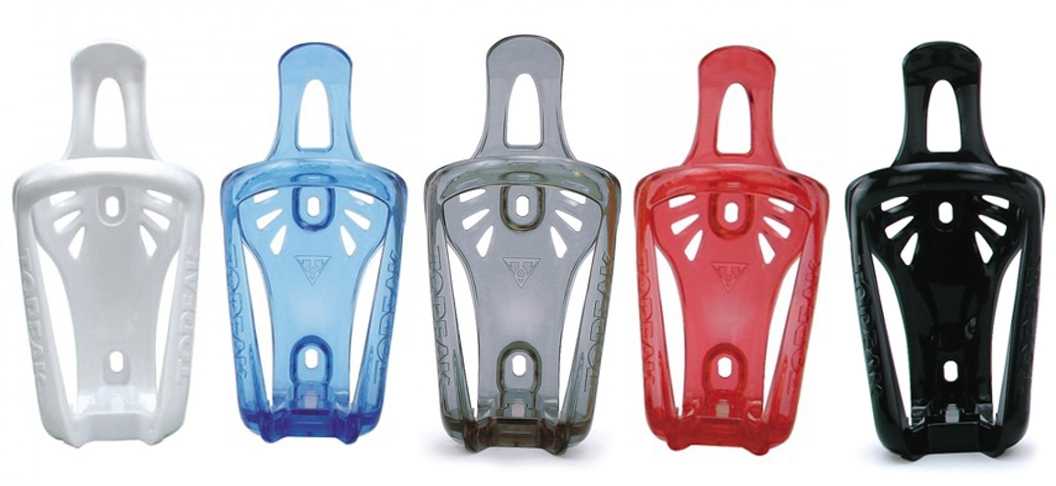 Suport Bidon Apa Topeak Mono Cage Cx - Rosu-Transparent - imagine 4