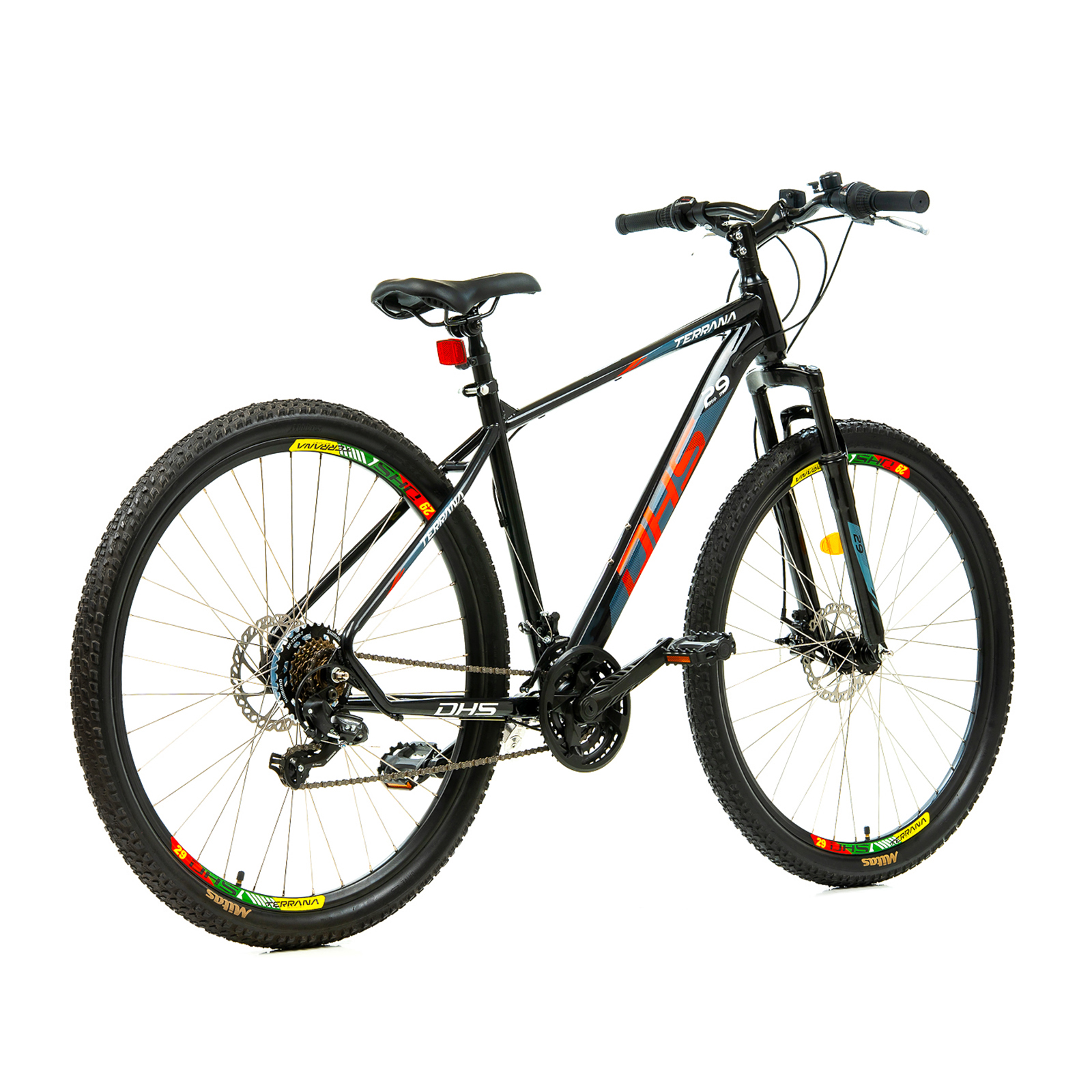 Bicicleta Mtb Dhs 2905 - 29 inch, M, Negru-Rosu - imagine 3