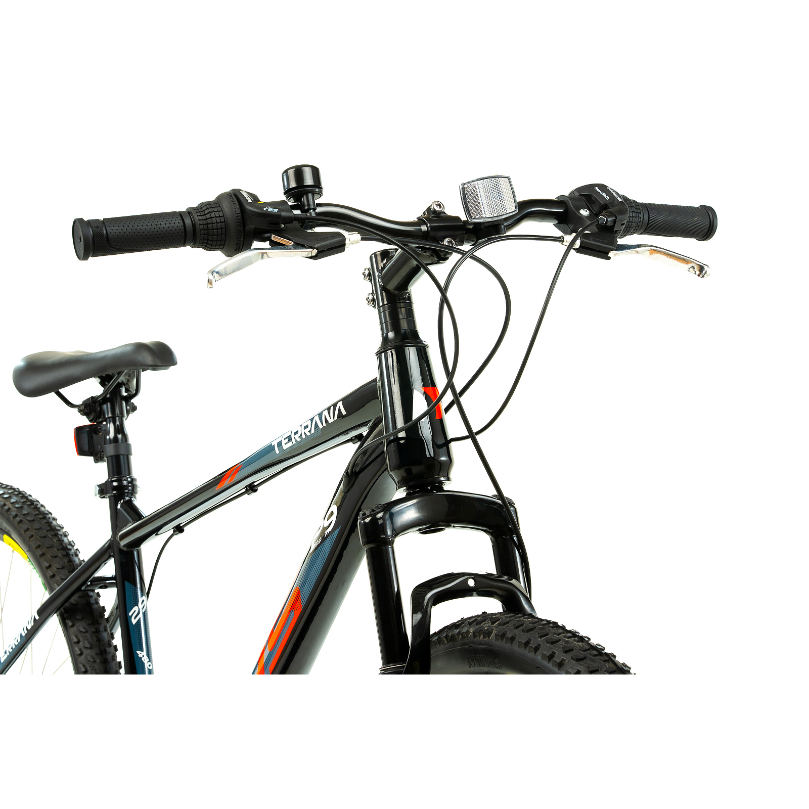 Bicicleta Mtb Dhs 2905 - 29 inch, M, Negru-Rosu - imagine 5