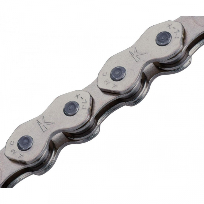Lant KMC K1 Narrow Single-Speed Argintiu 100 Zale - imagine 2