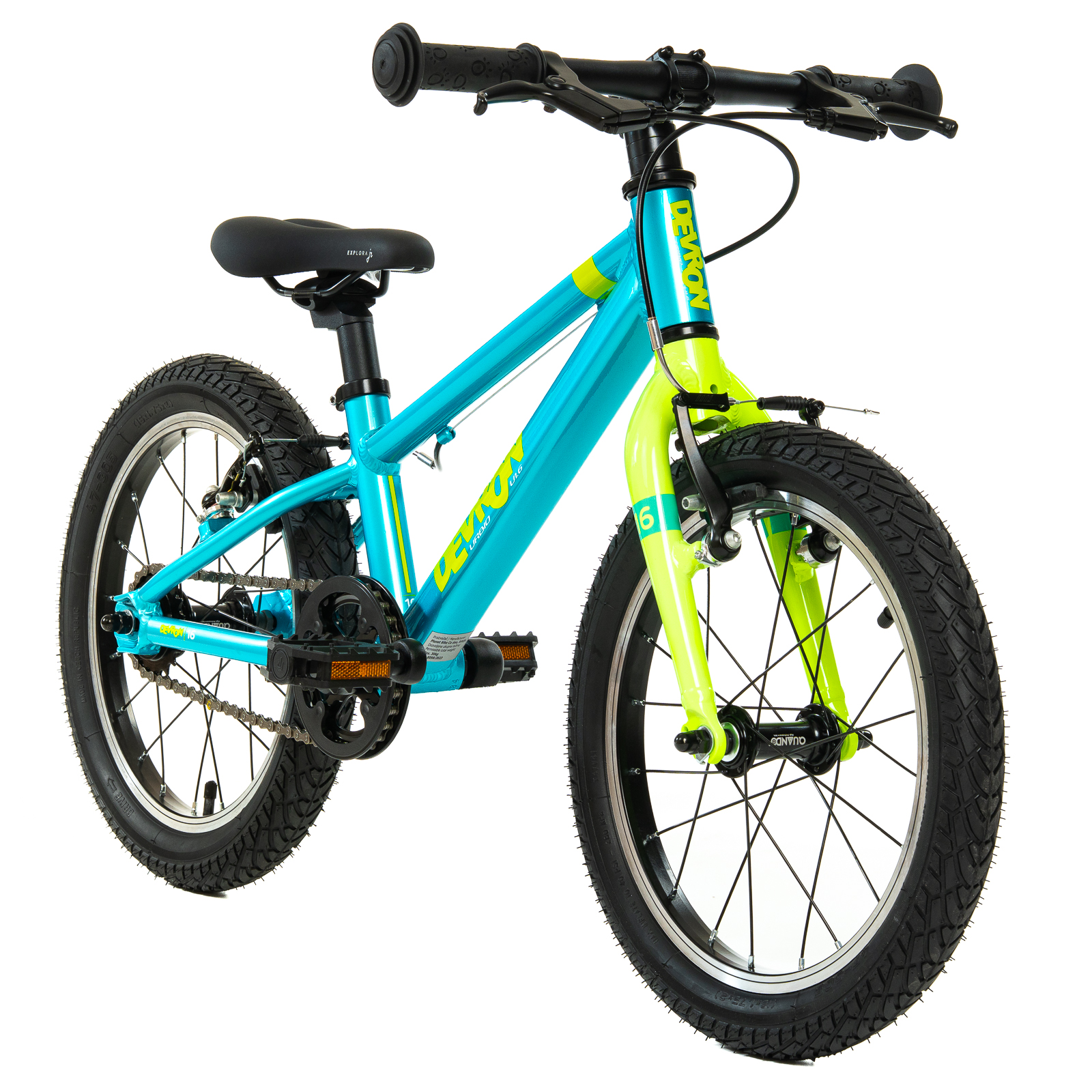 Bicicleta Copii Devron Urbio U1.6 Super Light - 16 Inch, Albastru-Verde - imagine 2