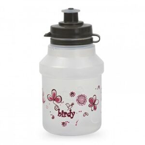 Bidon Apa Polisport Birdy - 350 ml, Clip-On, Alb-Negru