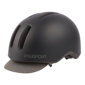 Casca Ciclism Urbana Polisport Commuter - 54-58 cm, M, Negru
