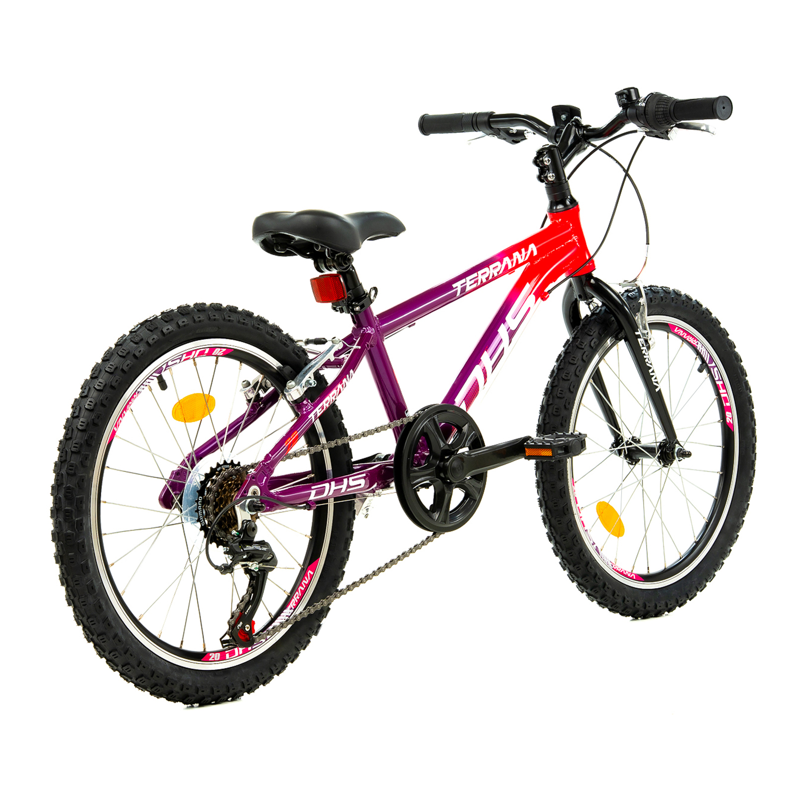 Bicicleta Copii Dhs Terrana 2023 - 20 Inch, Violet/Roz - imagine 3