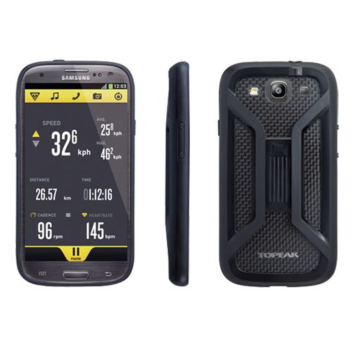 Husa Smartphone Bicicleta Topeak Ridecase Samsung Galaxy S3, Negru