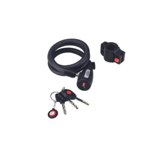 Antifurt Bicicleta P2R SPIRO - 12 x 1000 mm, Negru