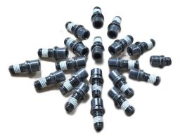 Rebound Shaft Bolt/C-Clip, w/ Thread Patch - SIlver
