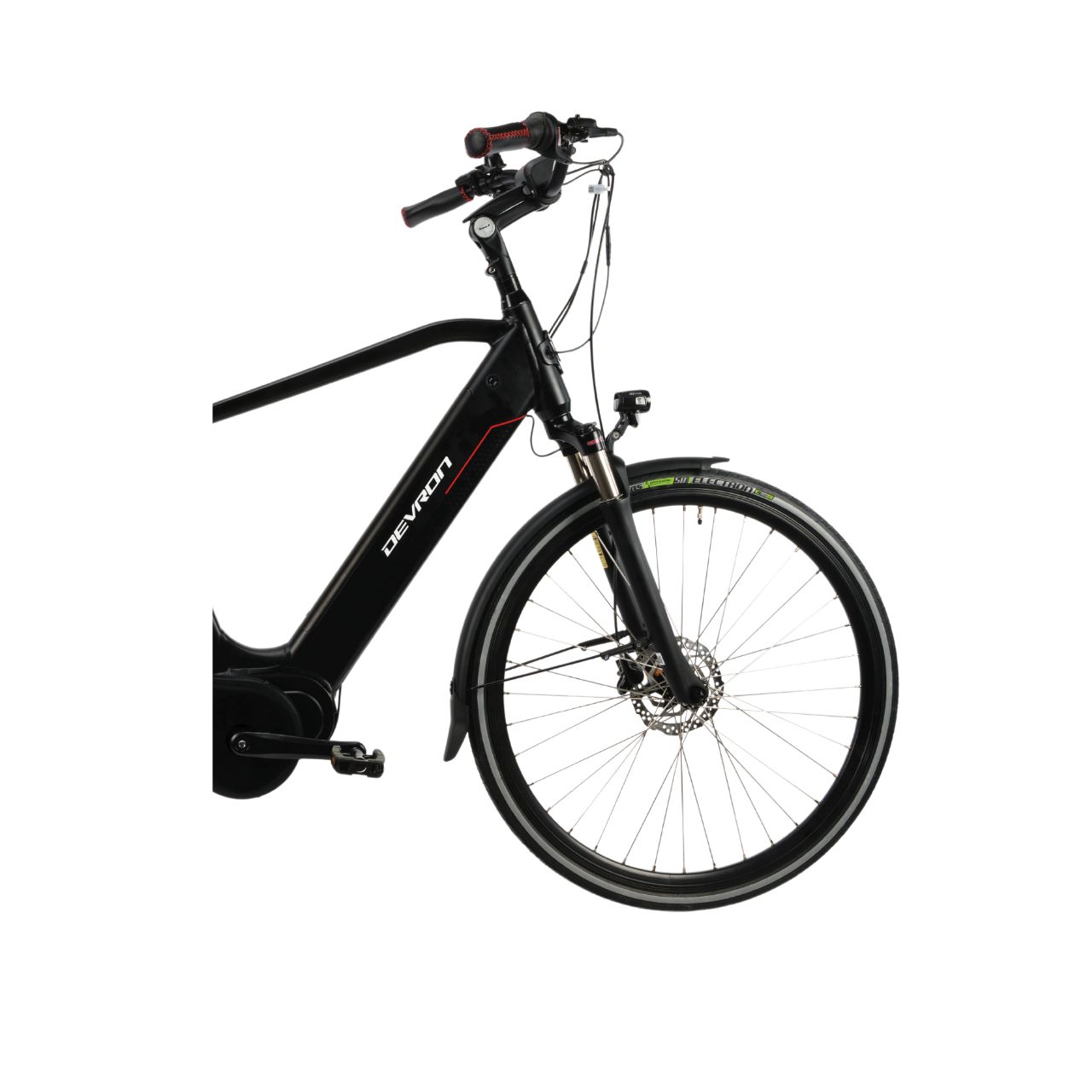 Bicicleta Electrica Devron 28427 - 28 Inch, M, Negru mat - imagine 2