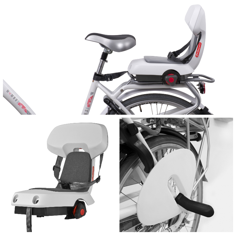 Scaun Bicicleta Copii Polisport Guppy Junior, Alb - imagine 3