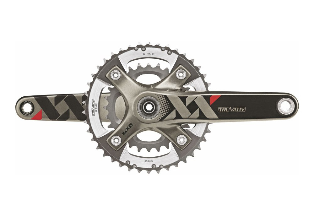Angrenaj Pedalier Truvativ xx Q156 - 2x10 Viteze, 42-28t, Negru