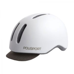 Casca Ciclism Urbana Polisport Commuter - 58-61 cm, L, Alb-Gri