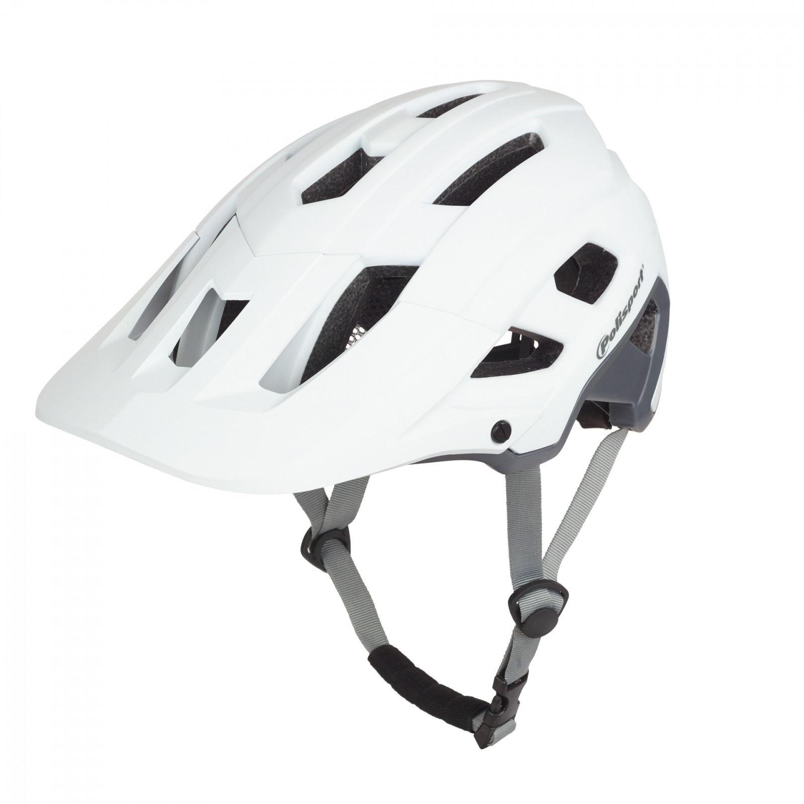 Casca Ciclism Polisport Mountain Pro - 55-58 cm, M, Alb-Gri