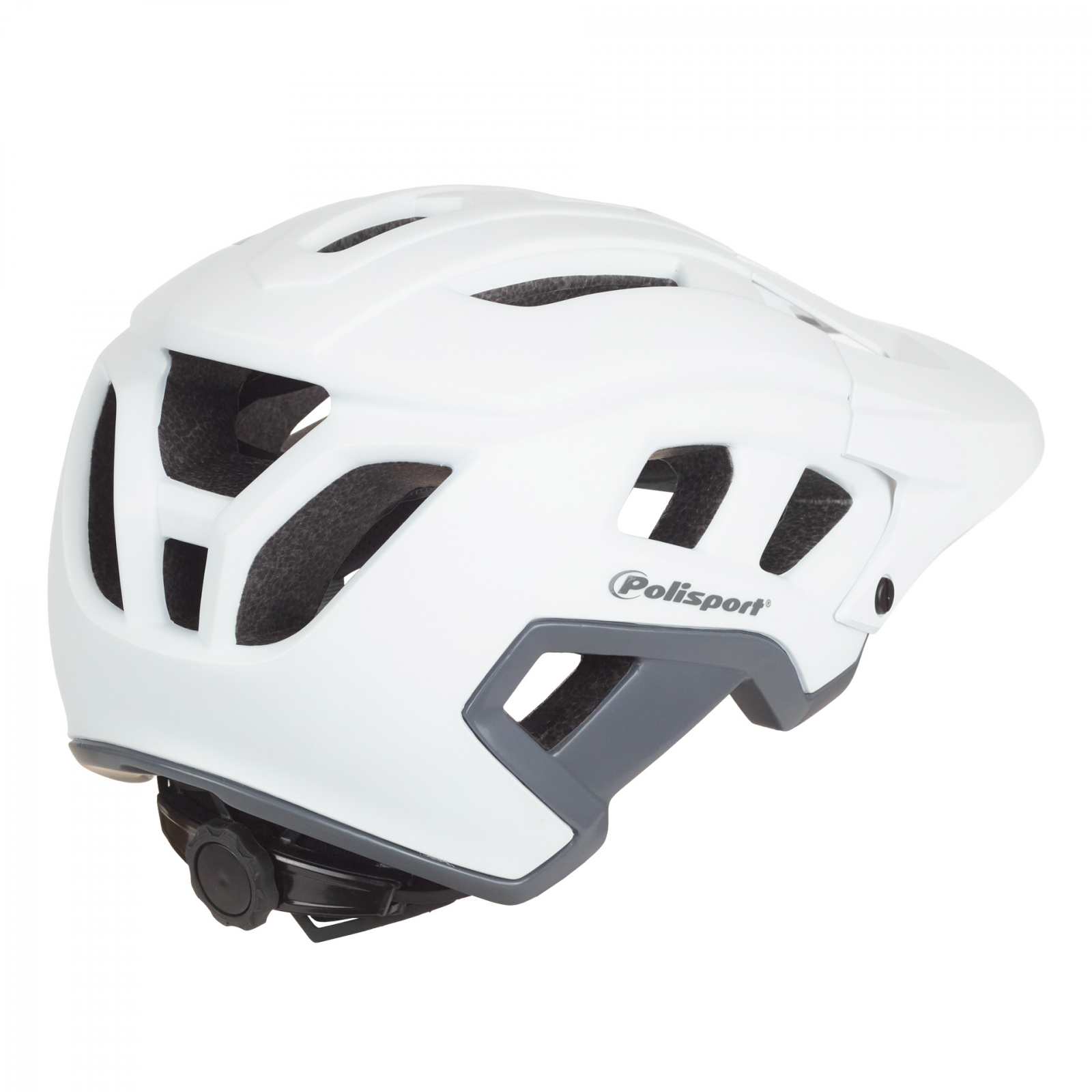 Casca Ciclism Polisport Mountain Pro - 55-58 cm, M, Alb-Gri - imagine 2