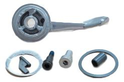 07-09 X9 Pull Lever Assy, Right New - Silver