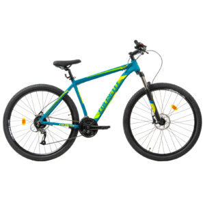 Bicicleta MTB Colinelli COL27, Marimea M, 29 inch, Verde, Schimbator Shimano Altus, 24 Viteze, Cadru Aluminiu, Frane pe Disc