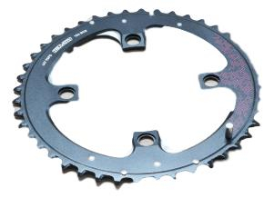 Foaie Angrenaj MTB V4G2 104, 44T, Negru-Rosu