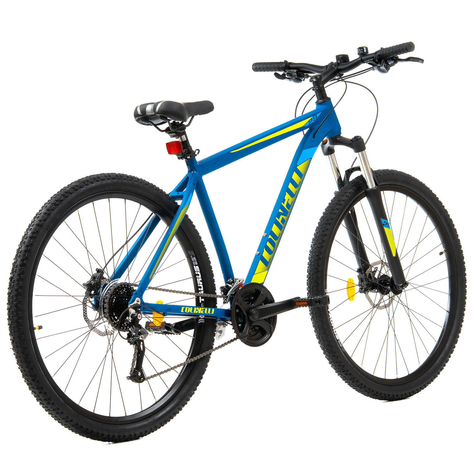 Bicicleta MTB Colinelli COL27, Marimea M, 29 inch, Albastru, Schimbator Shimano Altus, 24 Viteze, Cadru Aluminiu, Frane pe Disc - imagine 3