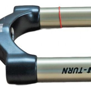 Csu U-Turn Al Steerer - 1-1/8 Inch, Black Crown, Gold