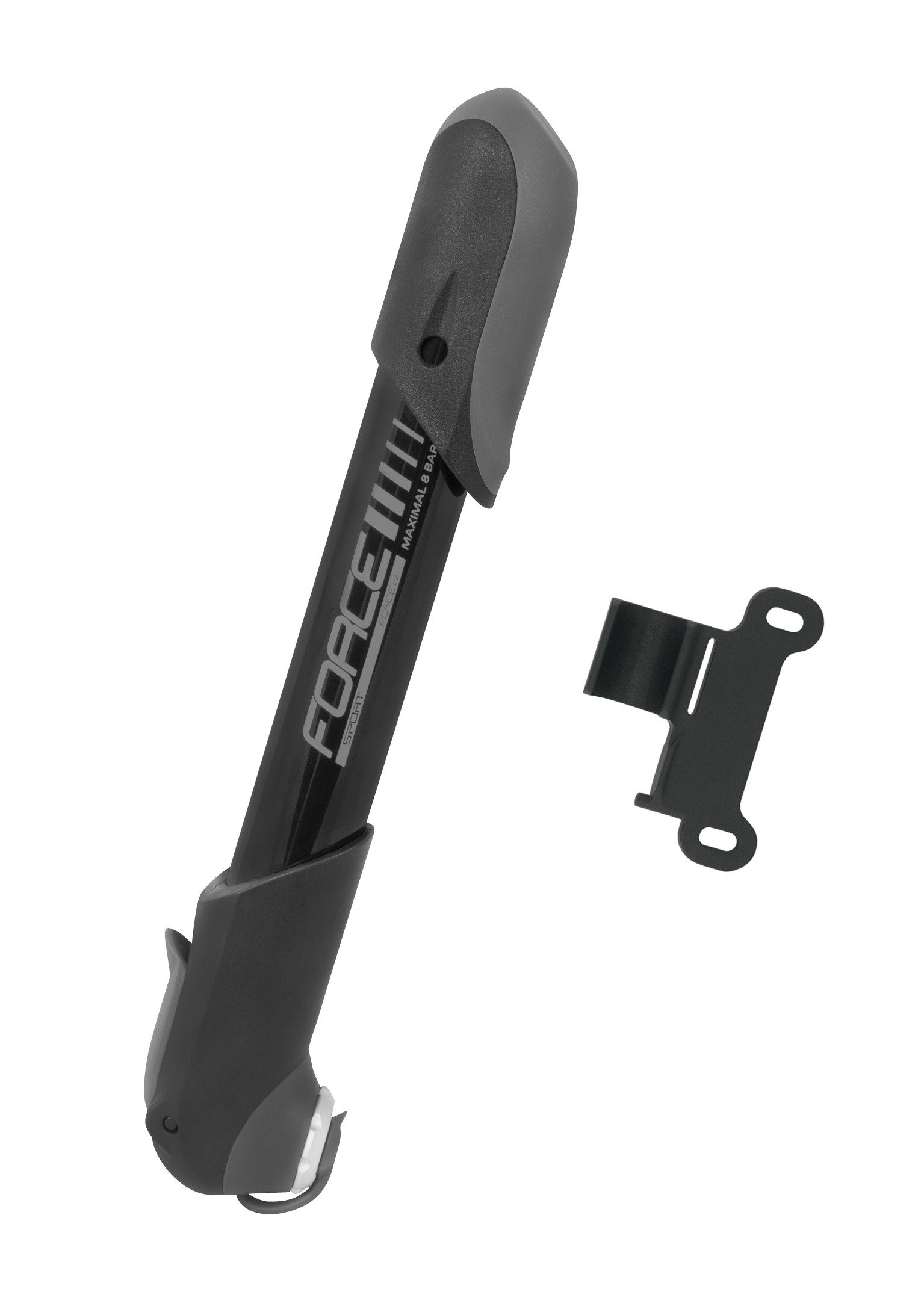 Pompa Force Sport Duo Teleskop aluminiu neagra