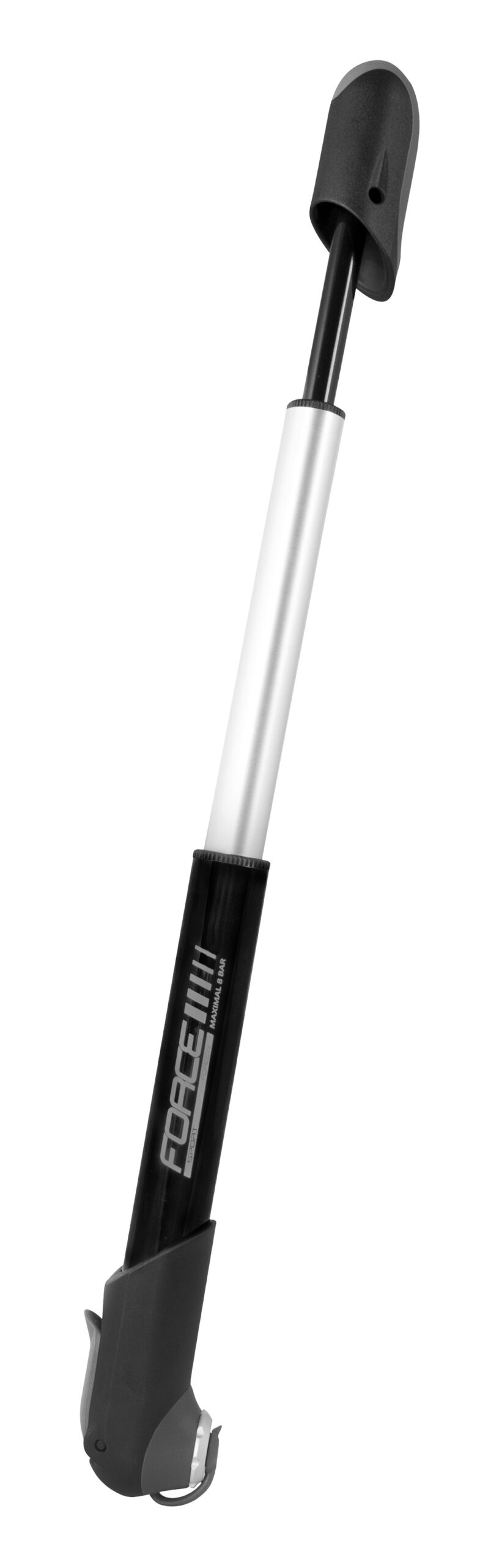 Pompa Force Sport Duo Teleskop aluminiu neagra - imagine 2