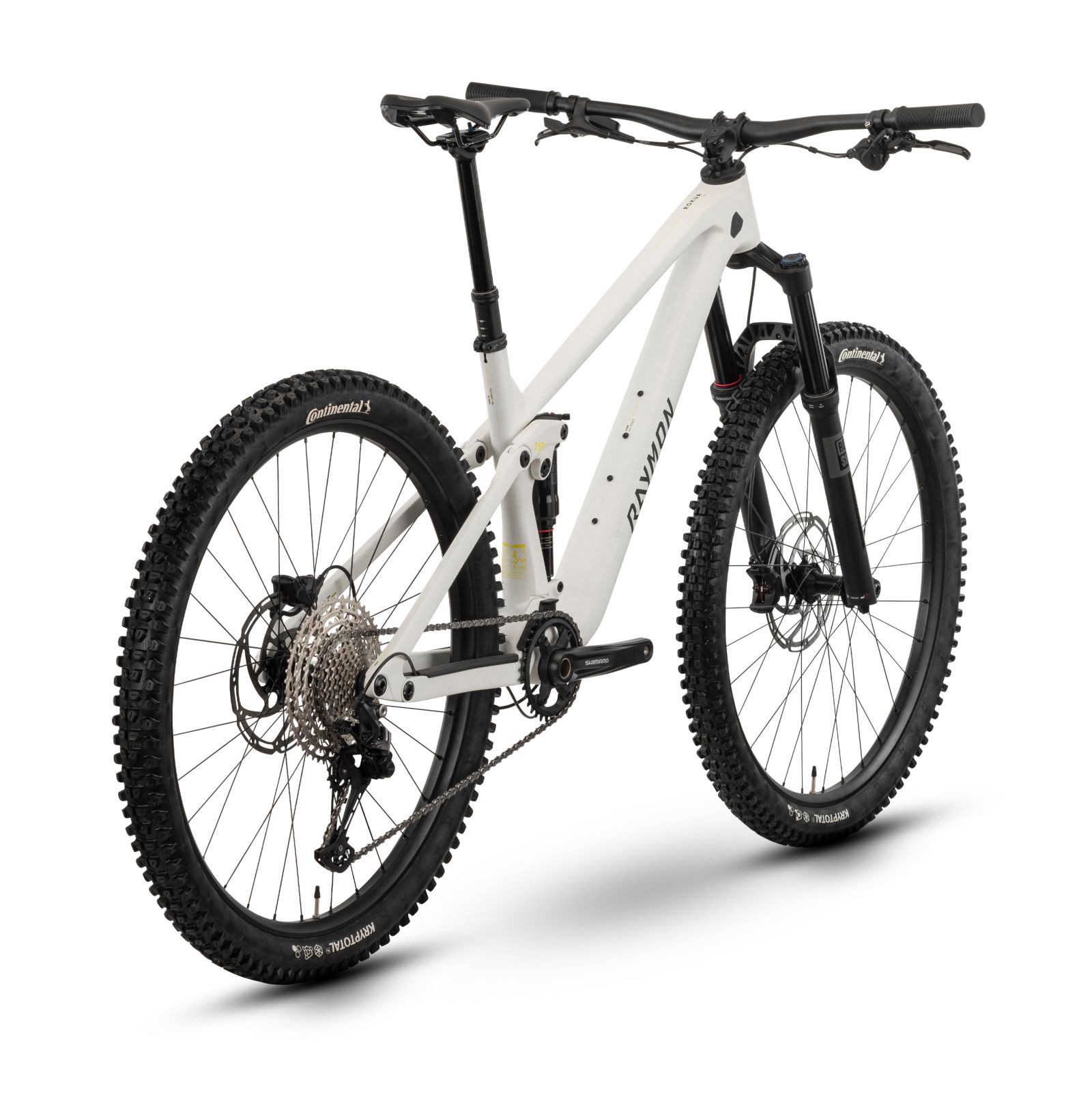 Bicicleta Full Suspension Raymon Rokua 150 2025 - 29 Inch, L, Alb - Deore - imagine 2